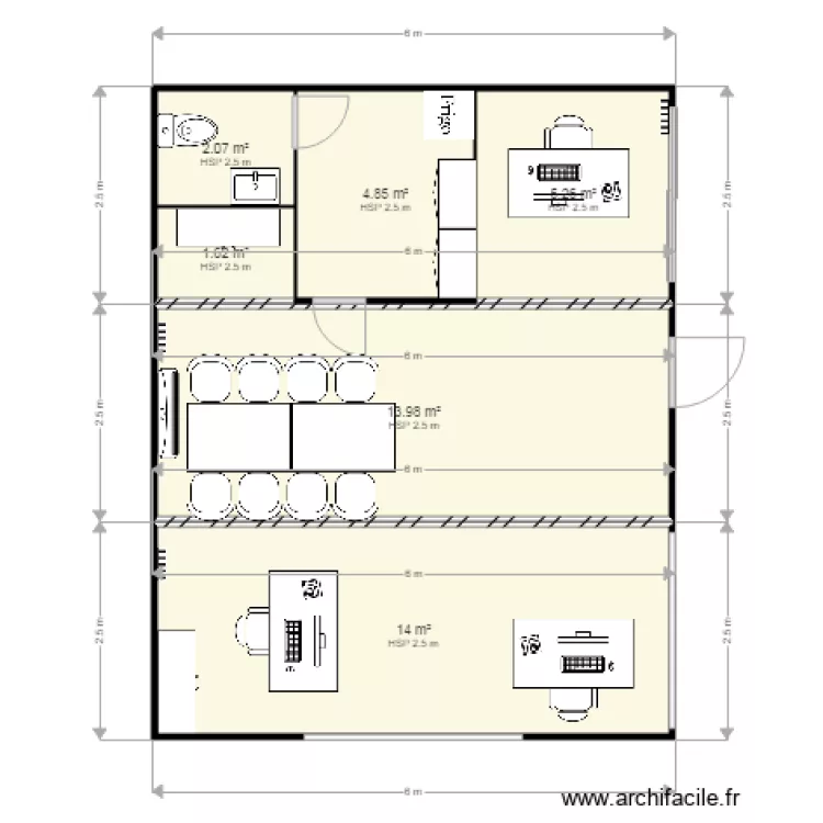 AXIS D&eacute;cines. Plan de 