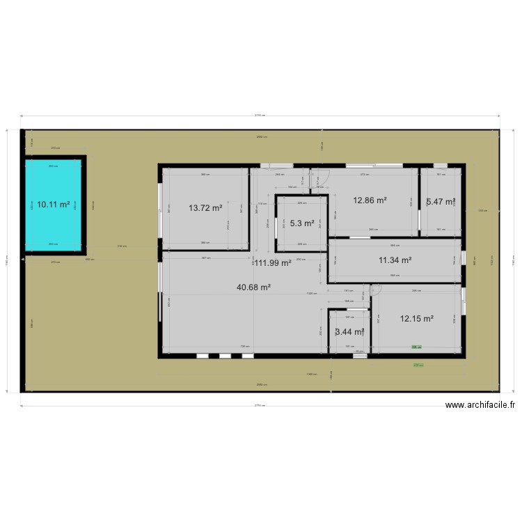 maison 100. Plan de 0 pièce et 0 m2