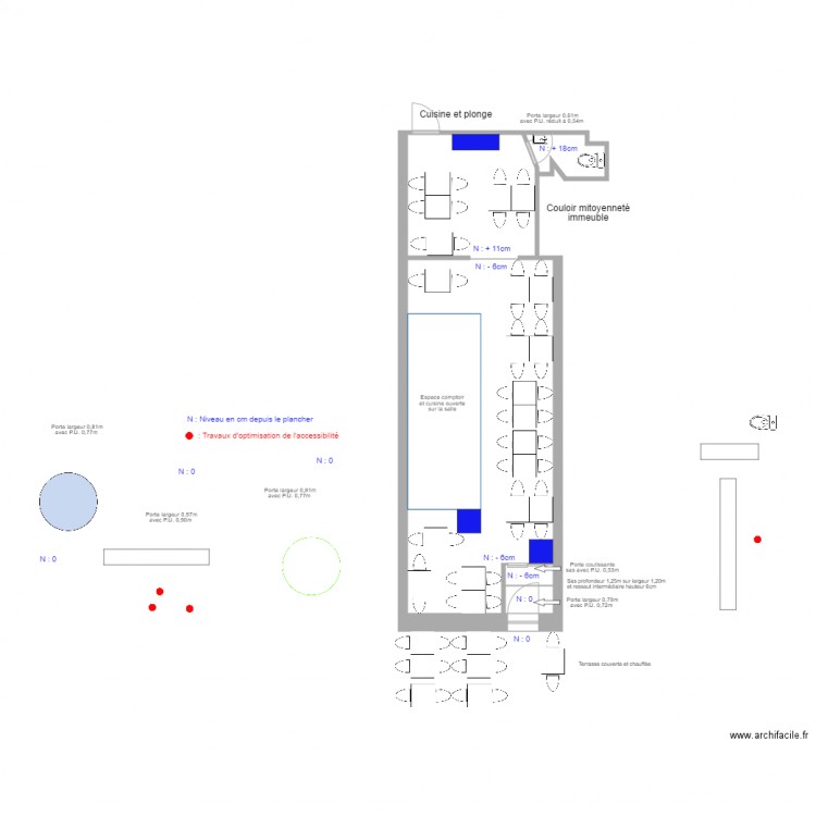 Restaurant La Trattoria à Rennes. Plan de 0 pièce et 0 m2