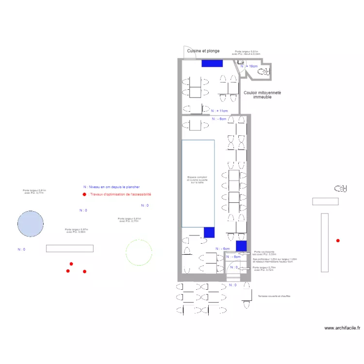 Restaurant La Trattoria à Rennes. Plan de Restaurant La Trattoria à Rennes. Plan de
