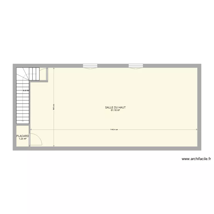 SALLE HAUT 0807. Plan de 