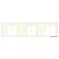  wall 3 sliding doors X 3