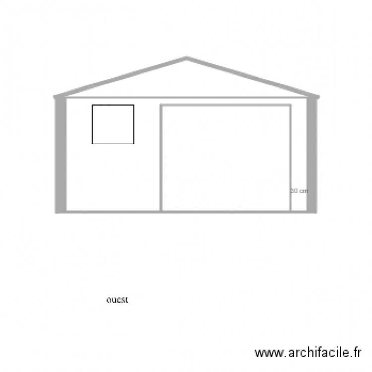 garage bis facade ouest FEN 75 80. Plan de 0 pièce et 0 m2