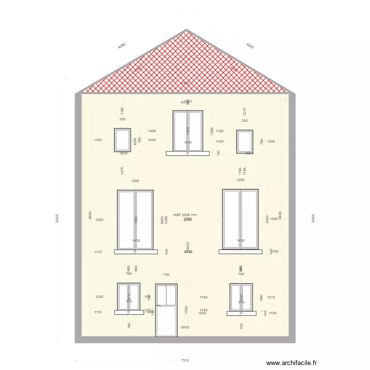plan facade tramblay 1. Plan de 