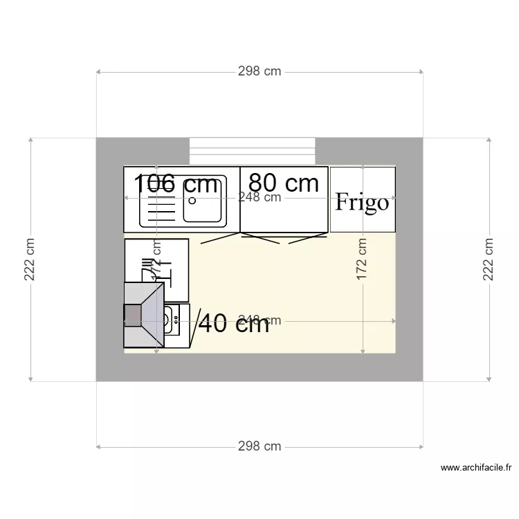 CUISINE ZALANA 2. Plan de 