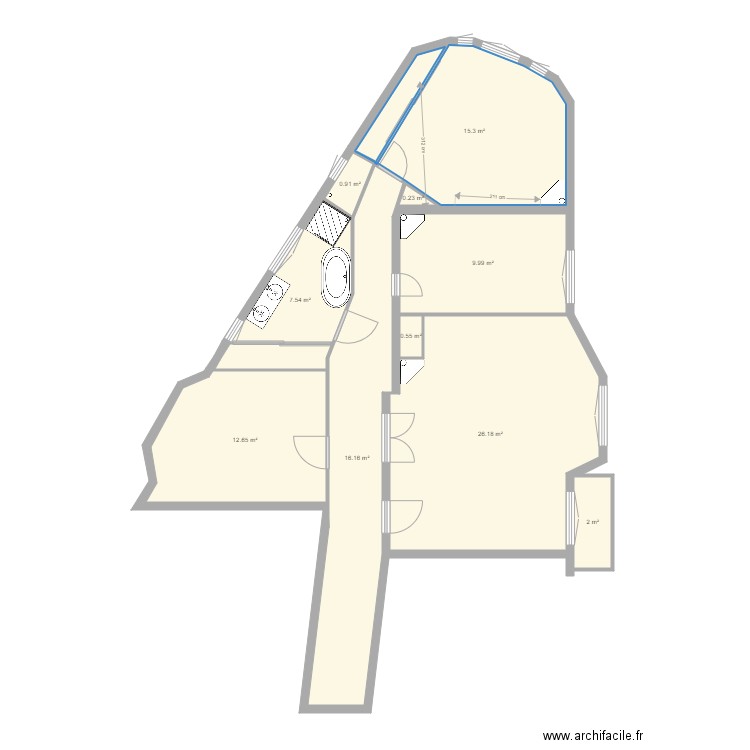 tolbiac 13eme plan B . Plan de 0 pièce et 0 m2