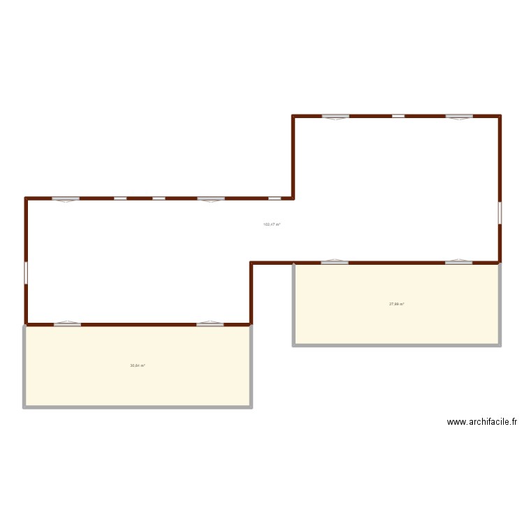 guadeloiupe 4 bungalows vierges. Plan de 3 pièces et 161 m2