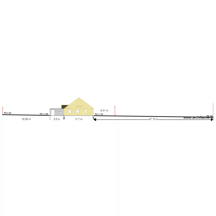 PCMI3  COUPE DU TERRAIN. Plan de 