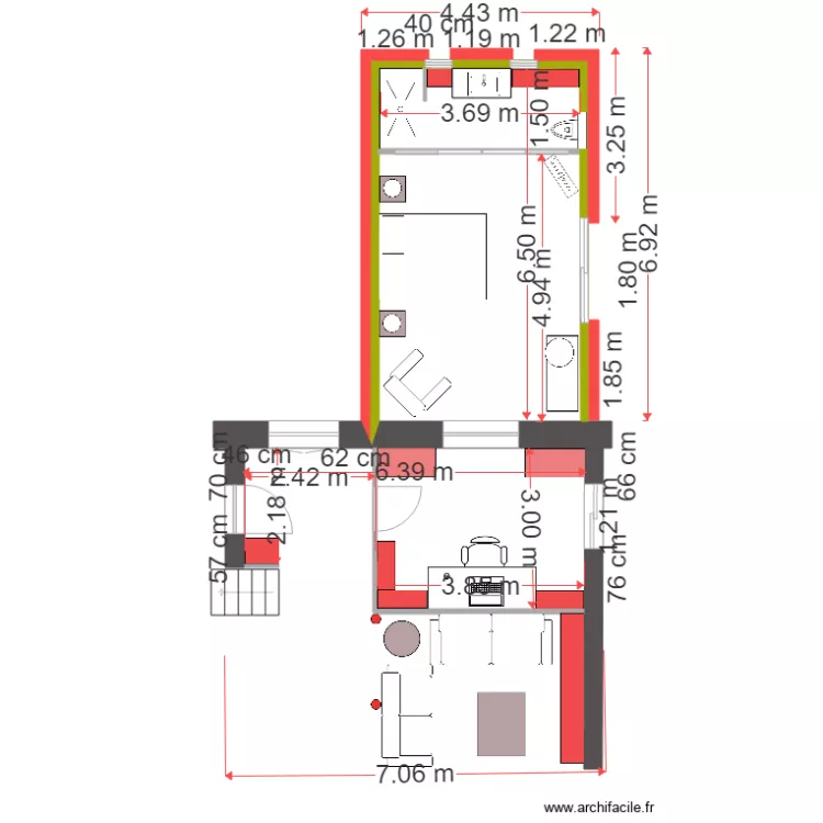 plans amenagement extension 20 mars 18 baie decalee. Plan de 
