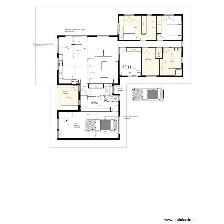 MAISON 27 TER AVRIL. Plan de 
