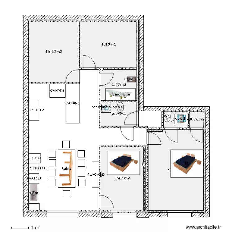 APPART DU BAS 210413. Plan de 