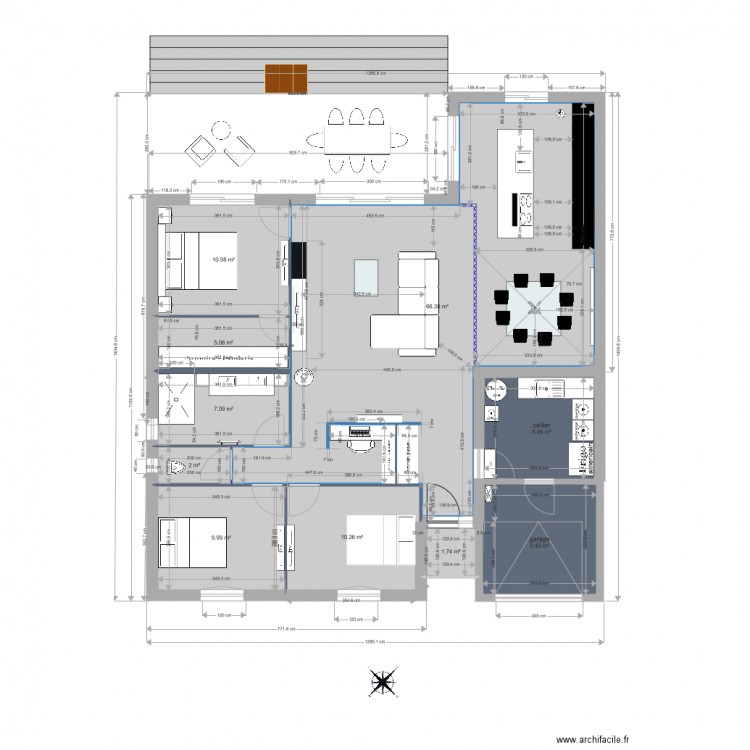 cote cheminée. Plan de 0 pièce et 0 m2