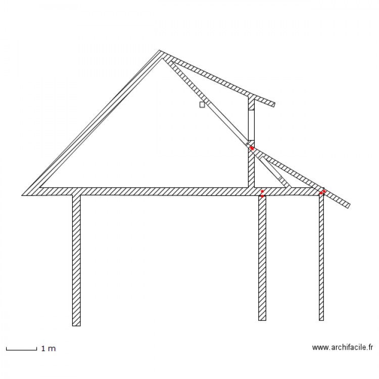 coupe grange. Plan de 0 pièce et 0 m2