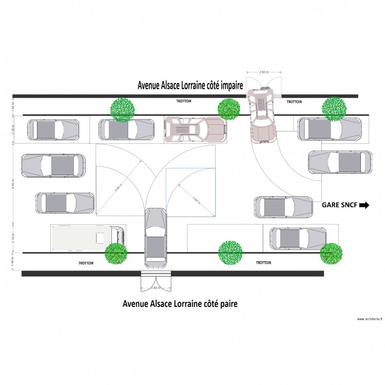 Projet de Rénovation double sens. Plan de 0 pièce et 0 m2