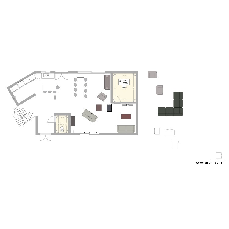 salon st marc 6. Plan de 0 pièce et 0 m2