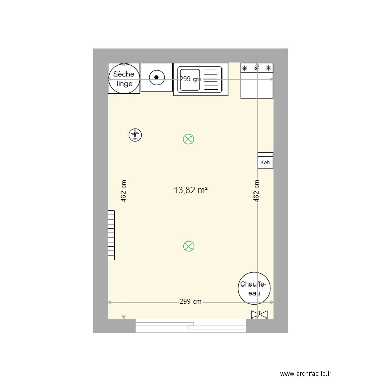 plan buanderie soussol . Plan de 0 pièce et 0 m2