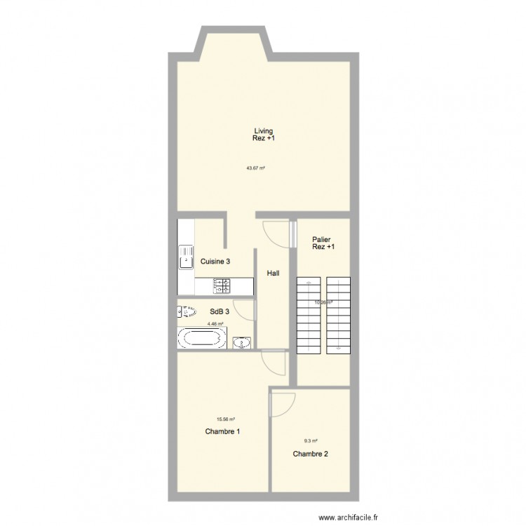 Marie José Rez1 int. Plan de 0 pièce et 0 m2