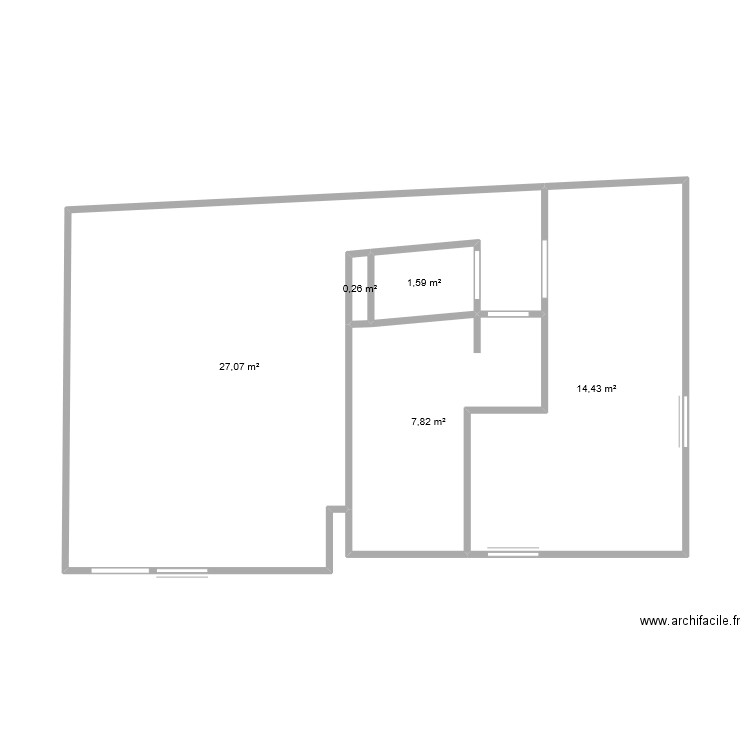 rdc appart. Plan de 0 pièce et 0 m2