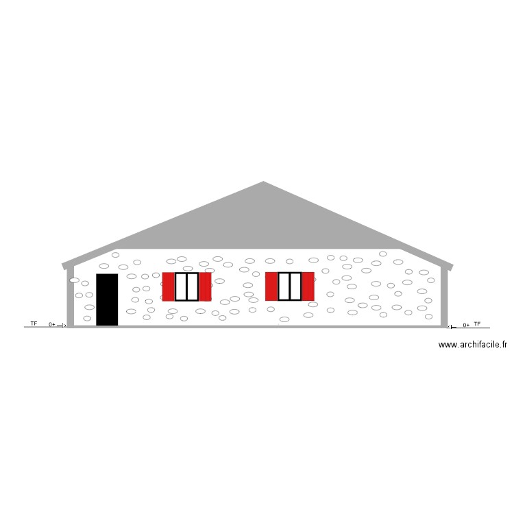 plan de facade Nord TEST POUR FOSSE. Plan de 0 pièce et 0 m2