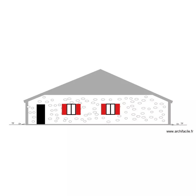 plan de facade Nord TEST POUR FOSSE. Plan de 