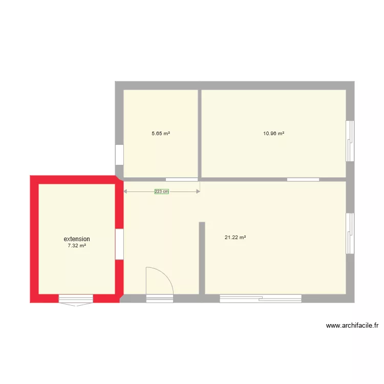 cab extension . Plan de 