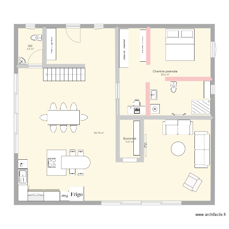 Ma maison de rêve. Plan de 0 pièce et 0 m2