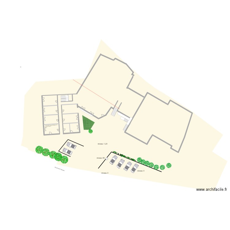 PLAN MASSE LES FRASSES 1er ETAGE. Plan de 0 pièce et 0 m2