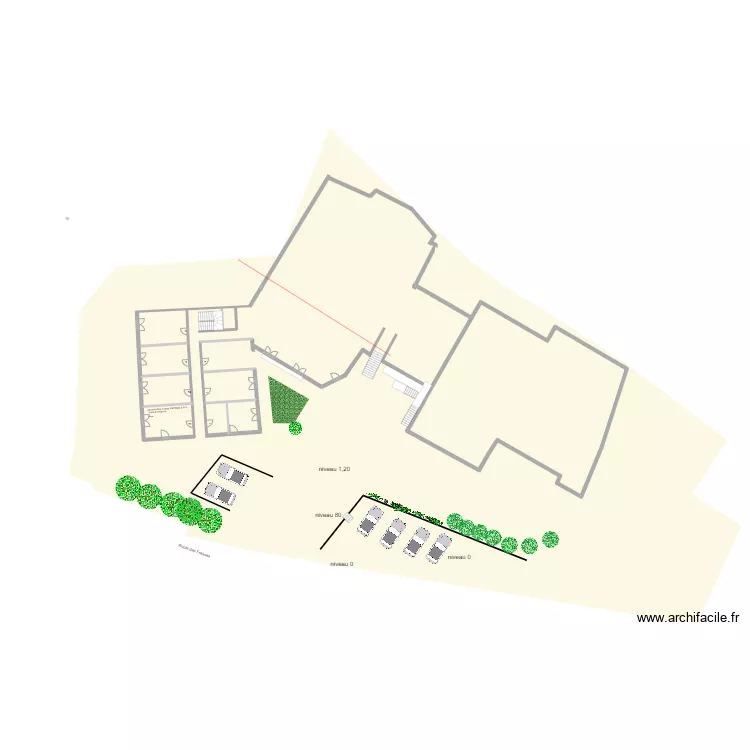 PLAN MASSE LES FRASSES 1er ETAGE. Plan de 