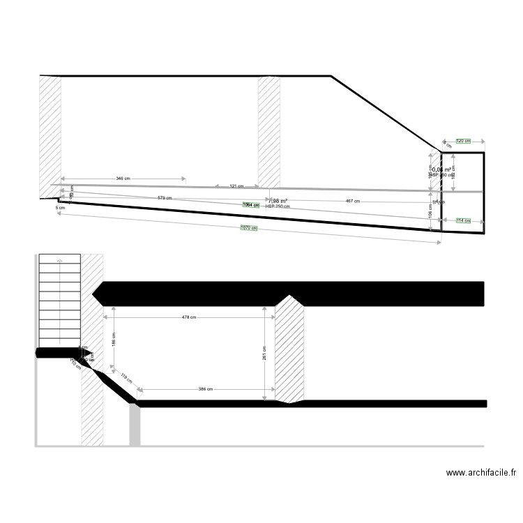 élévation HUG existant. Plan de 0 pièce et 0 m2