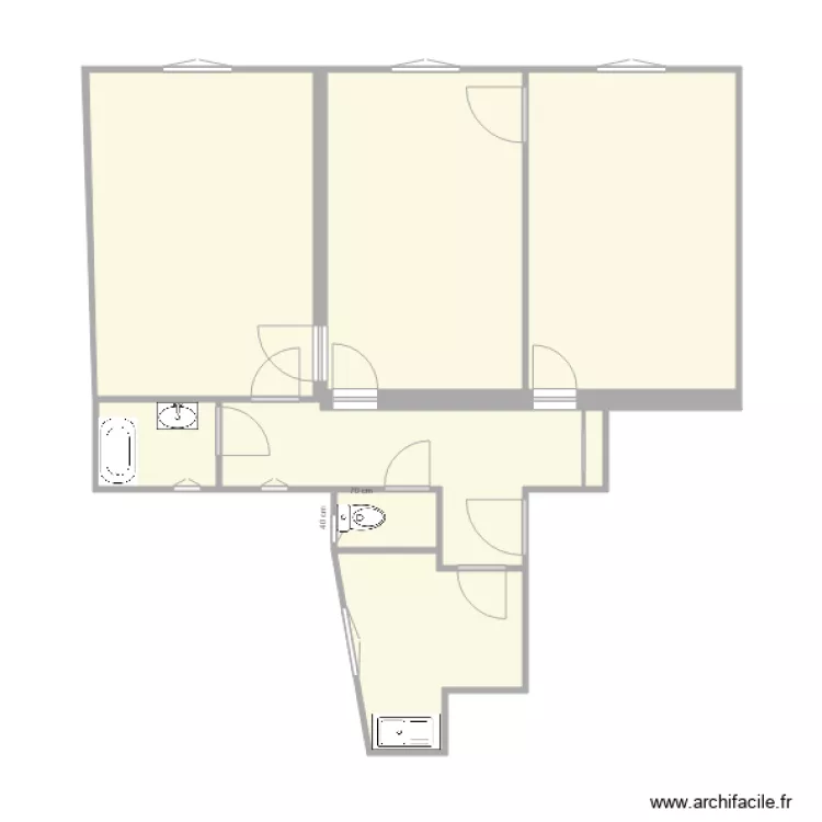 3 buisson st louis . Plan de 