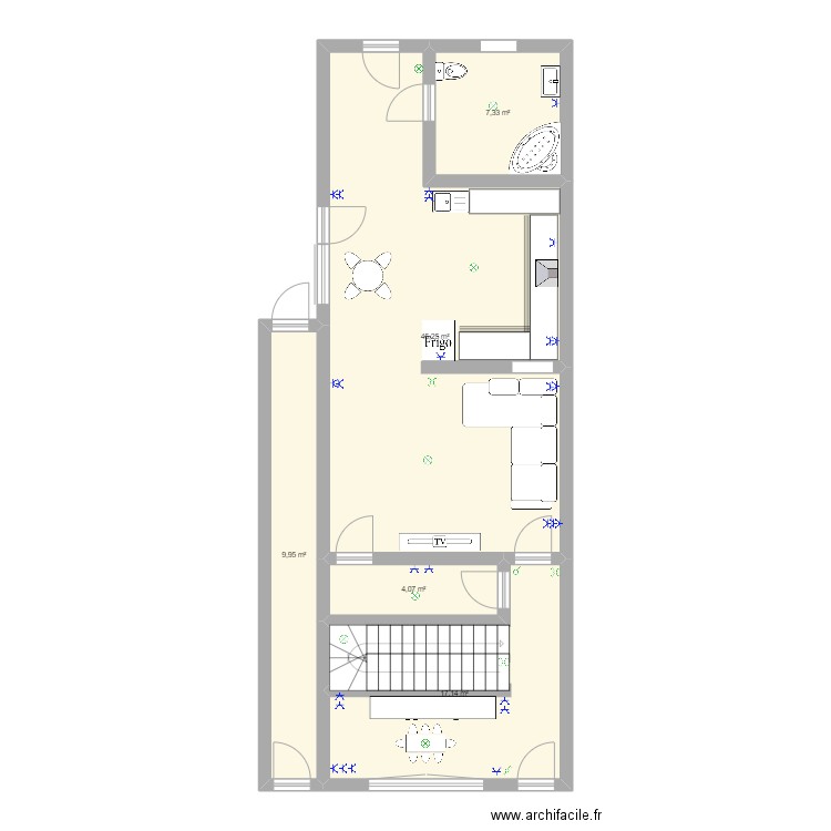 rez de chaussee isabelle. Plan de 0 pièce et 0 m2