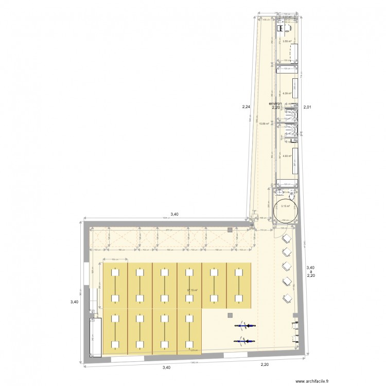 Cage3. Plan de 0 pièce et 0 m2