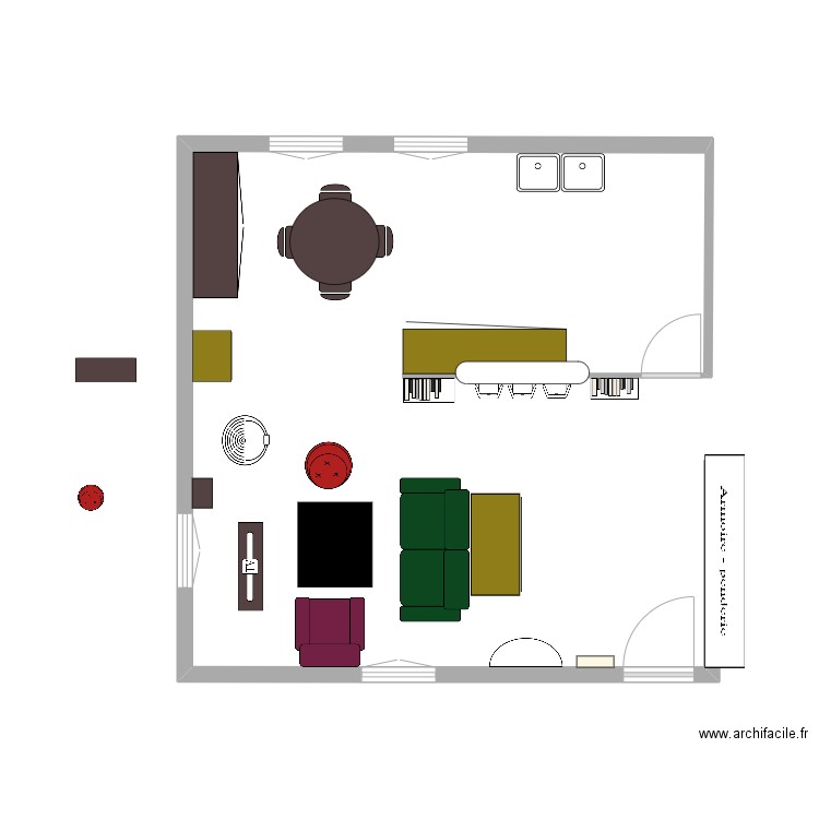 Briis séjour 4. Plan de 0 pièce et 0 m2