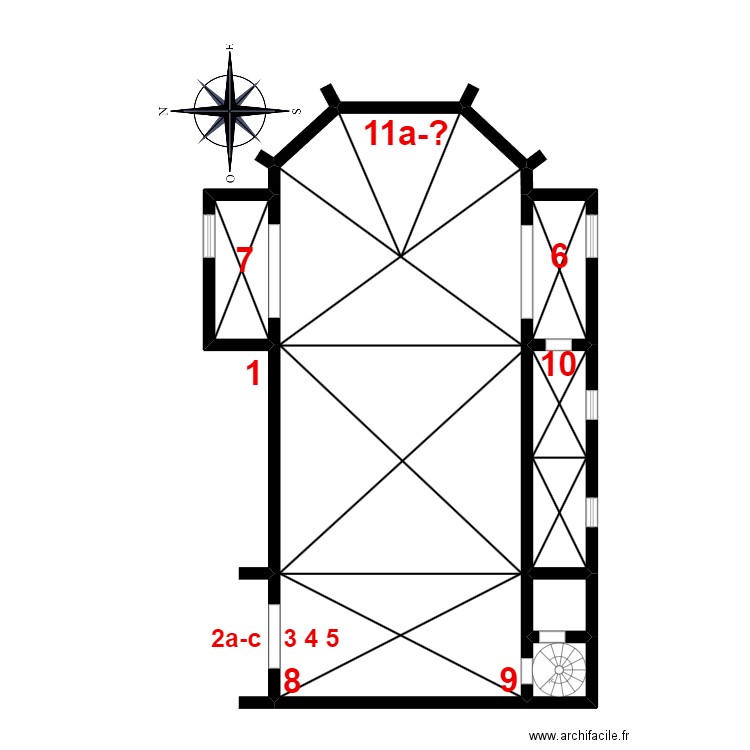 ste chapelle aigueperse. Plan de 0 pièce et 0 m2