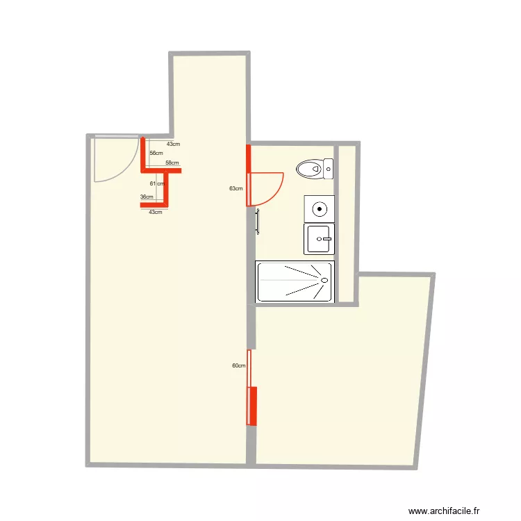 ROBIN PLOMBERIE. Plan de 1  et 37 m²