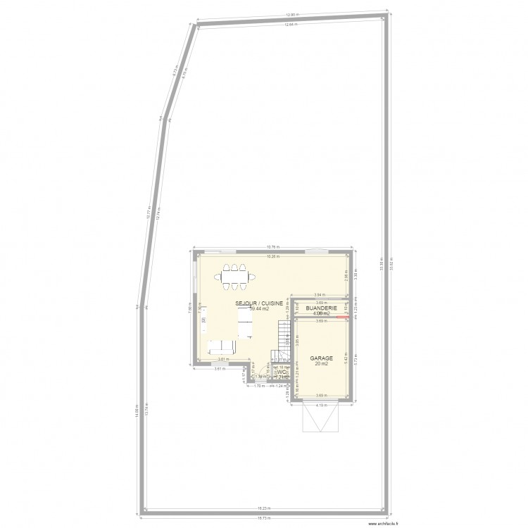 maison. Plan de 0 pièce et 0 m2