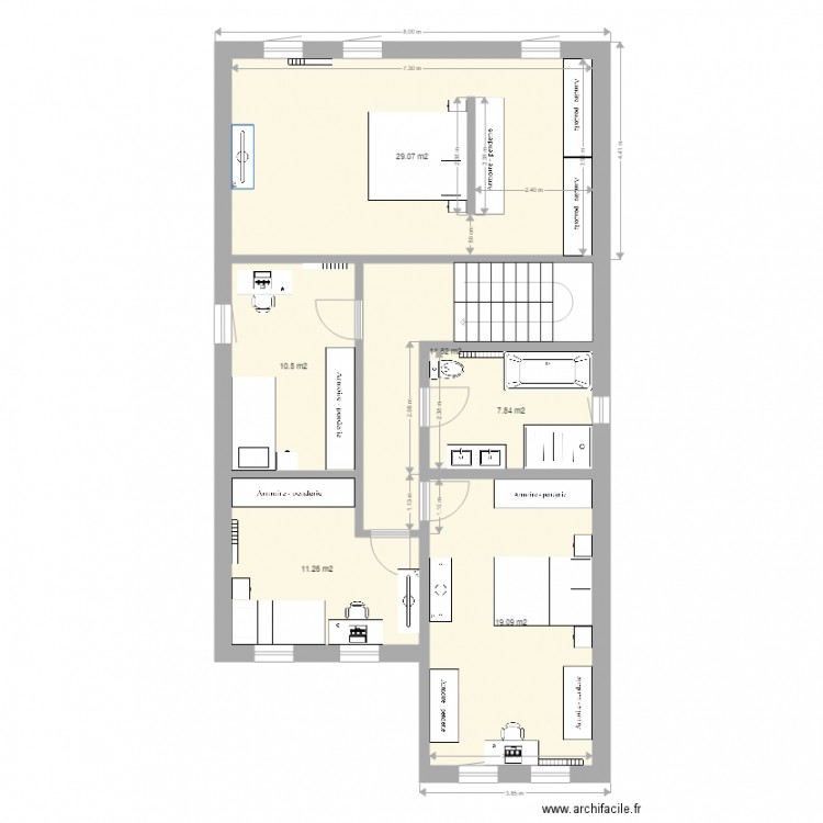 far maison. Plan de 0 pièce et 0 m2