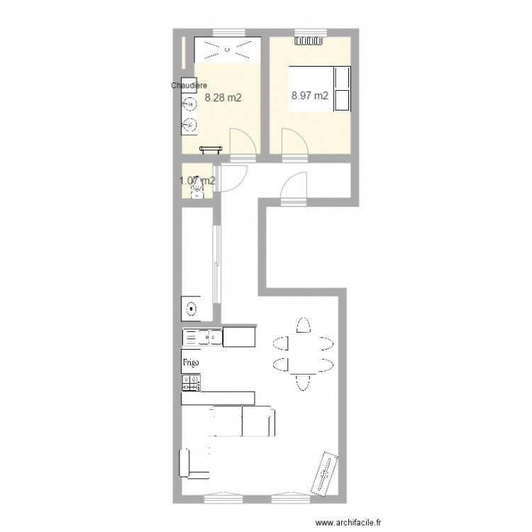 appart. Plan de 0 pièce et 0 m2