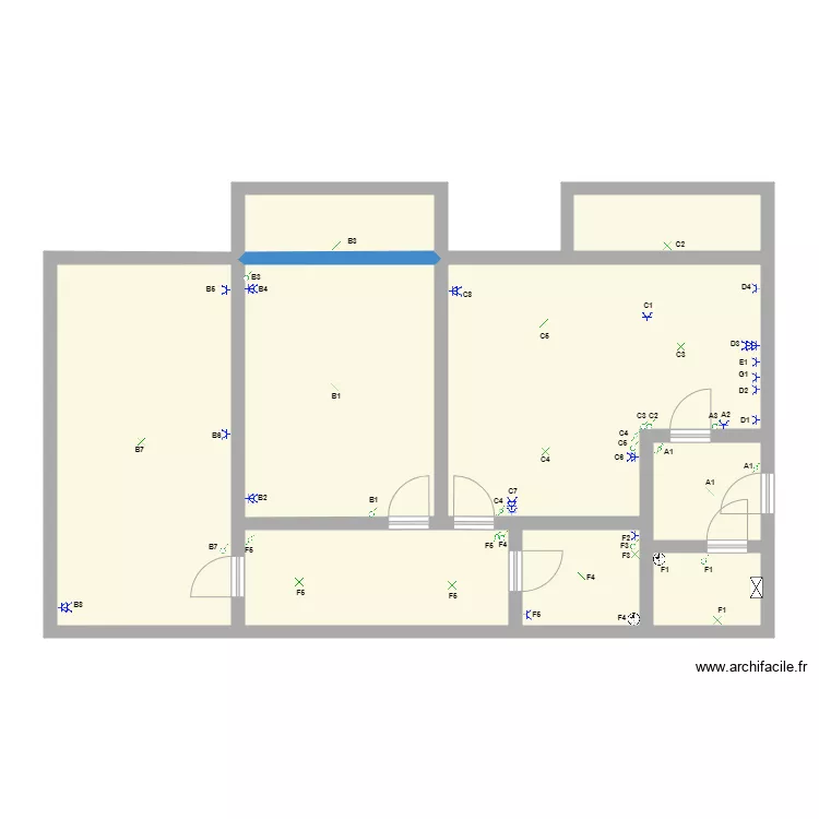 IMPLANTATION NIVELLE. Plan de 