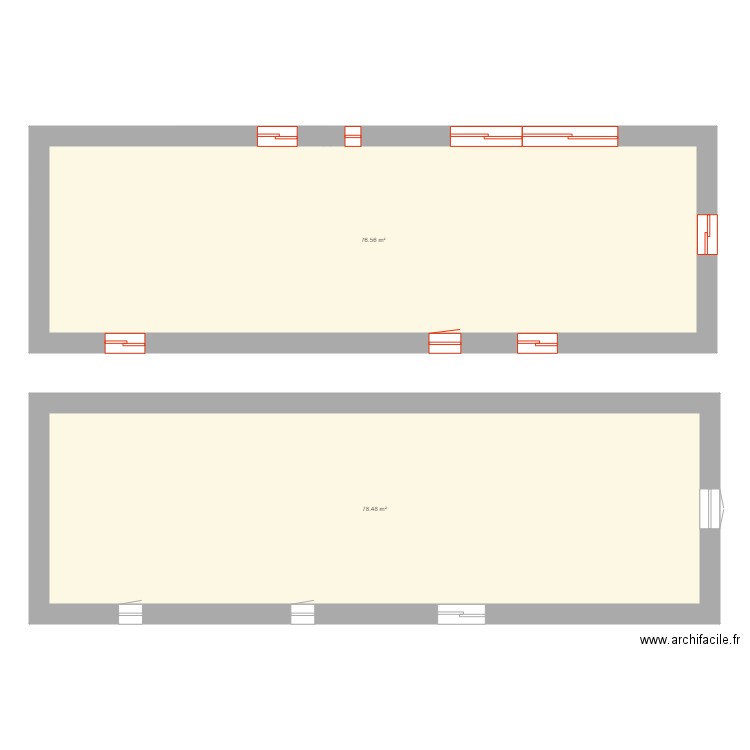 OUVERTURES. Plan de 0 pièce et 0 m2