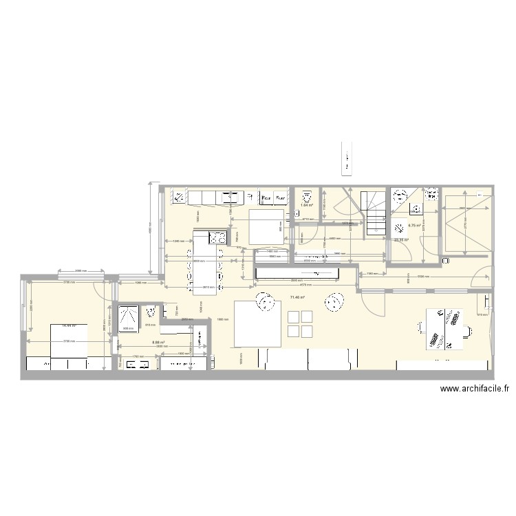 105 rez ede chaussée. Plan de 0 pièce et 0 m2