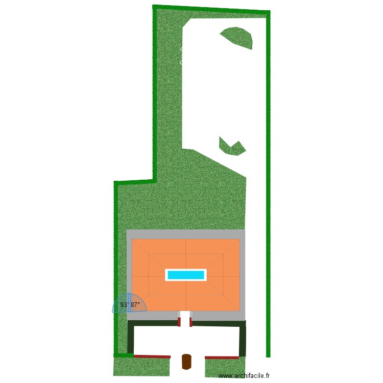 Implantation Barvaux. Plan de 0 pièce et 0 m2