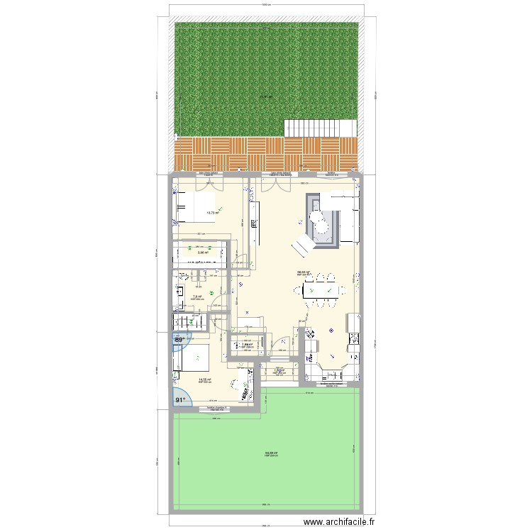 st esteve placo. Plan de 26 pièces et 413 m2