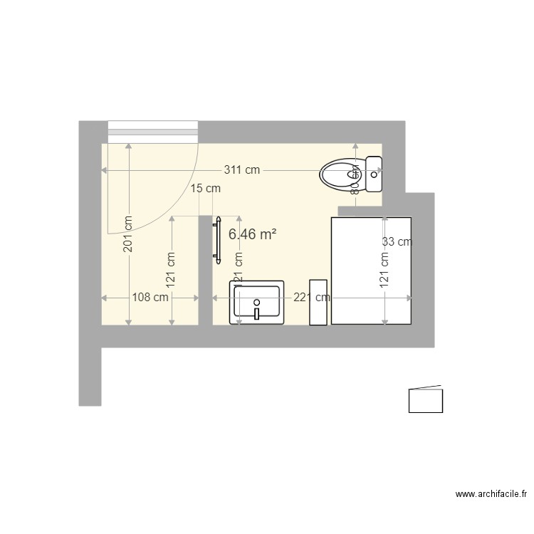 sdb manou2. Plan de 0 pièce et 0 m2