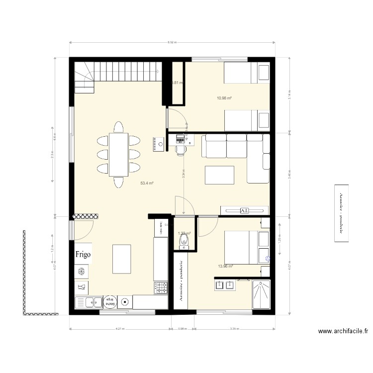 bellevue modif c. Plan de 0 pièce et 0 m2