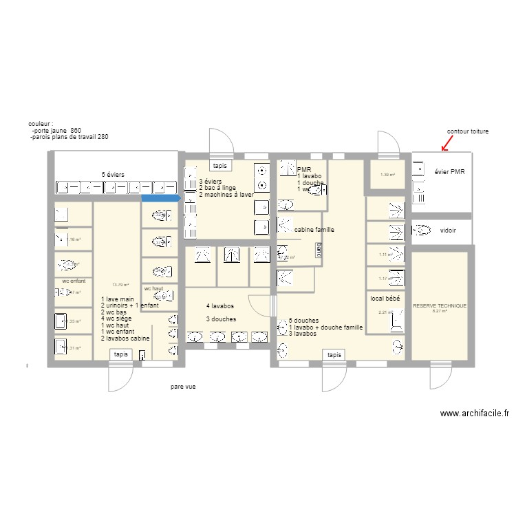 projet sanitaire 23 octobre 2018cote. Plan de 0 pièce et 0 m2