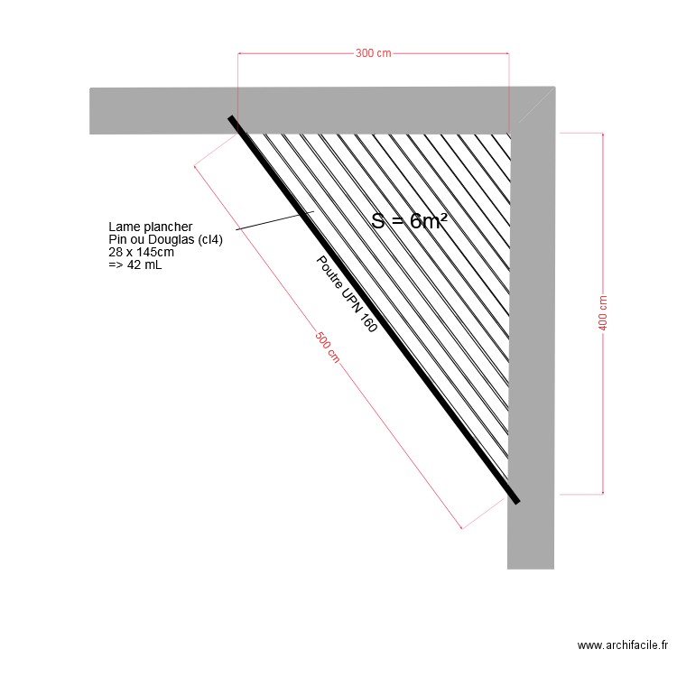 Balcon Rémi - Plancher. Plan de 0 pièce et 0 m2