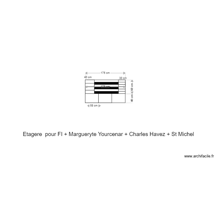 Etag&egrave;re 3 . Plan de 0 pièce et 0 m2
