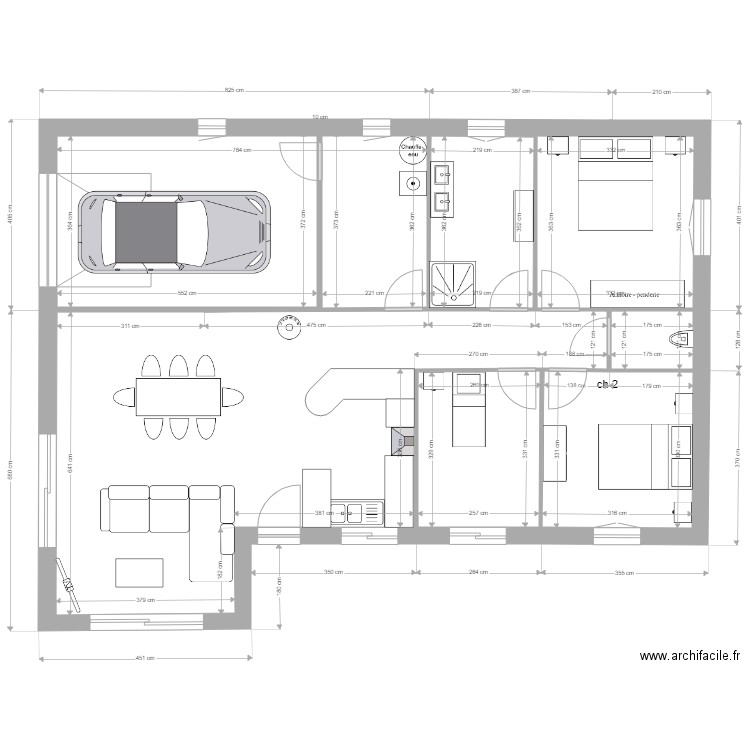 plan Caroline et Médéric. Plan de 0 pièce et 0 m2