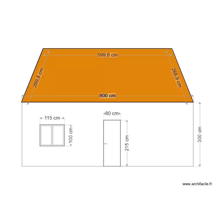 plan de facade test. Plan de 